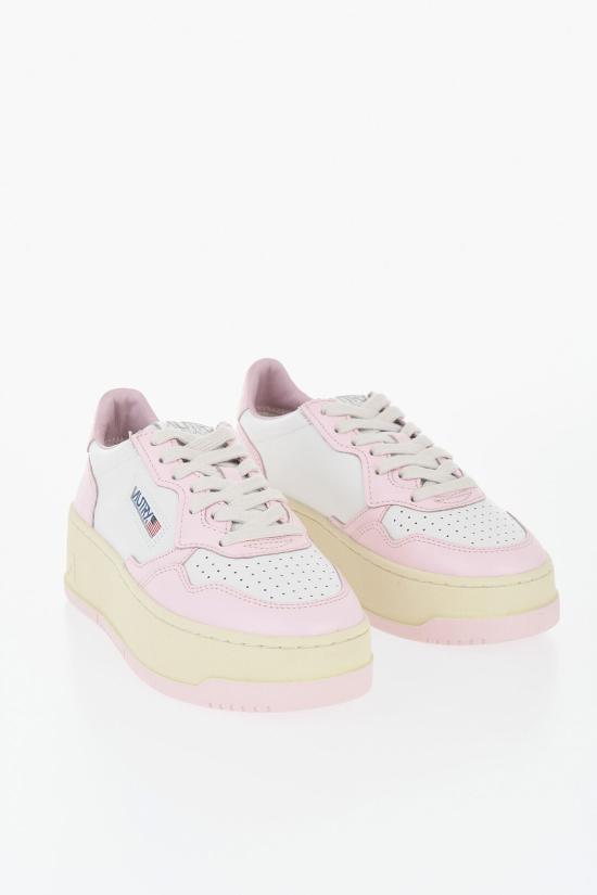  오트리 메달리스트 플랫폼 스니커즈 PTLWWB37 Bianco Rosa