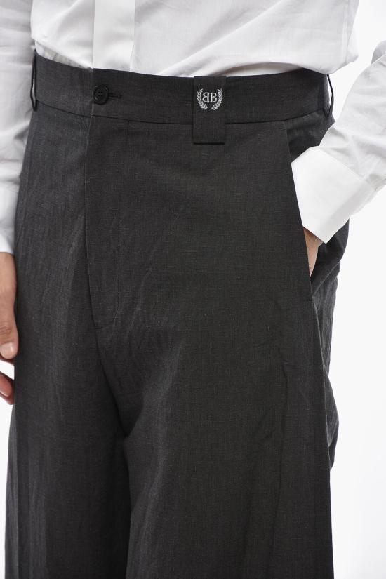  발렌시아가 스트레이트 팬츠 831386TST051000 Black - BALENCIAGA