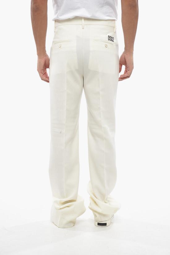  디스퀘어드2 스트레이트 팬츠 S71KB0549 S76498 101 White - DSQUARED2