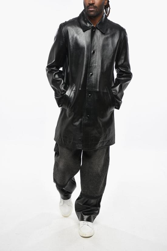  디젤 가죽 자켓 A14125 0IPAG 9XX Black - DIESEL
