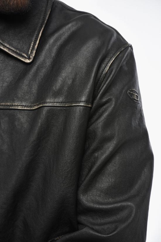  디젤 가죽 자켓 A14324 0PITR 9XX Black - DIESEL