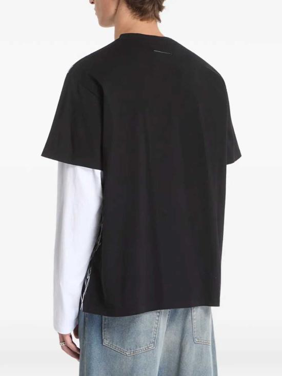 26FW MM6 메종마르지엘라 반팔 티셔츠 SH0GC0079M20048 900 BLACK - MM6 MAISON MARGIELA