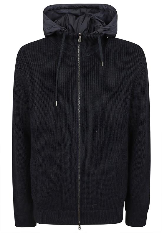 26FW 에르노 5게이지 리브 메리노 울 나일론 샤모니 재킷 MC000195U 70272 9290 BLU SCURO