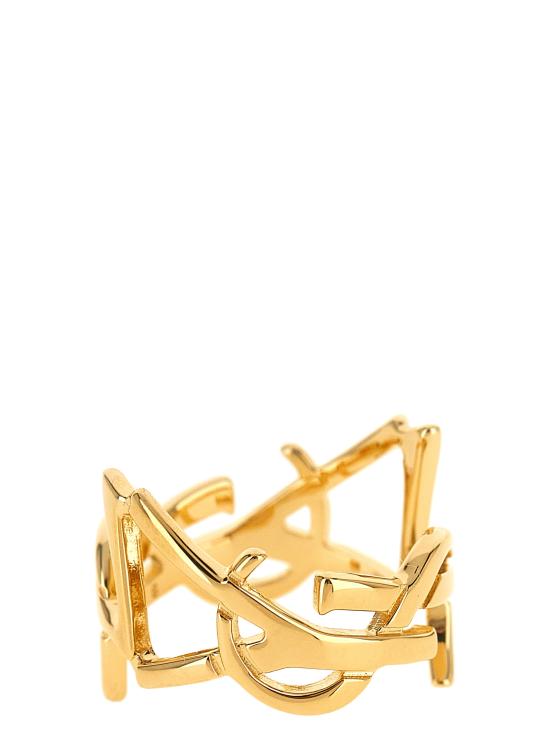 26FW 생로랑 카산드르 메탈 스카프 링 823669Y15008030 Gold