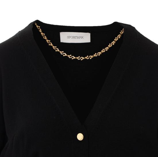 26FW 스포트막스 가디건 2622346042600 SPXDURANTE 004 BLACK - SPORTMAX