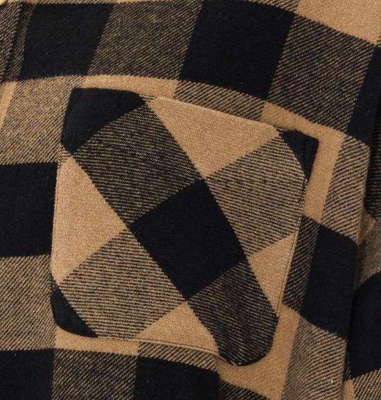 26FW 트루 에비뉴 셔츠 BAGGY SOFTCHECKBLACK BEIGE - TRUE AVENUE