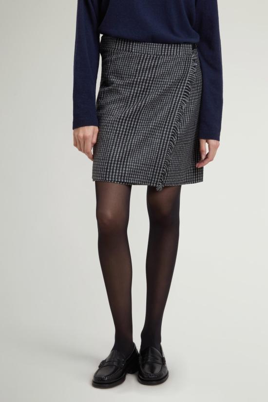 26FW 울리치 스커트 CFWWSK2014FRUT5510 8324 MIXED WHITE BLACK CHECK