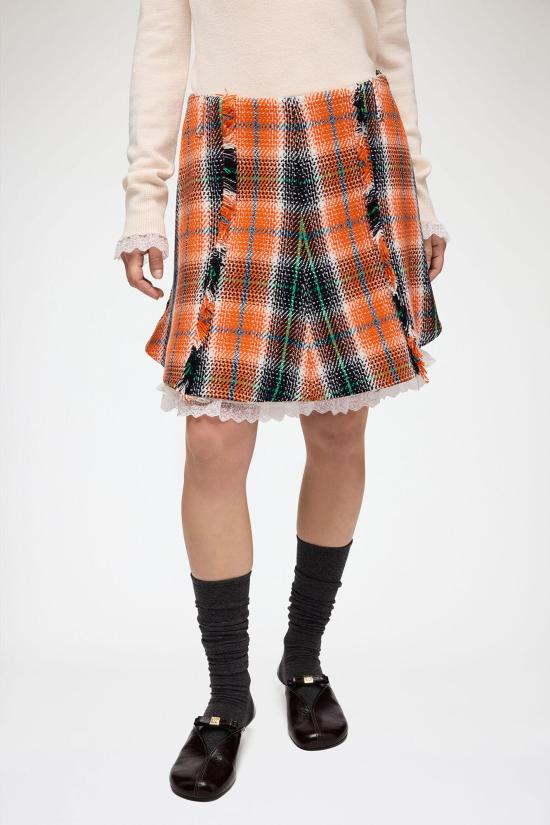 26FW 가니 스커트 A1090326 ZX6 MANDARIN ORANGE - GANNI