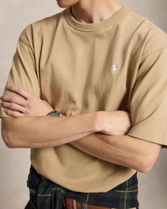 26FW 폴로 랄프로렌 반팔 티셔츠 710A12979012 250 VINTAGE KHAKI - POLO RALPH LAUREN