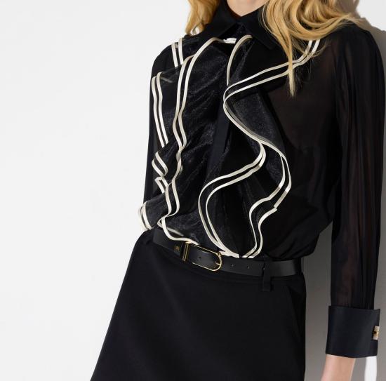 26FW 엘리자베타프랜치 셔츠 CA21067E2 685 NERO BURRO - ELISABETTA FRANCHI