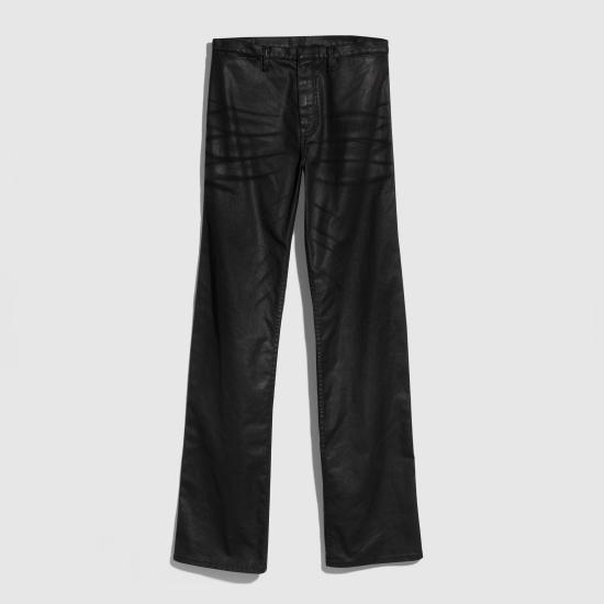 26FW 구찌 웹 디테일 코팅 코튼 트윌 데님 팬츠 A006GGXDDH3 1000 BLACK