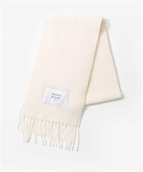 26FW 메종키츠네 베이비 알파카 스카프 LM06206WA0022 0548 MOON BEIGE