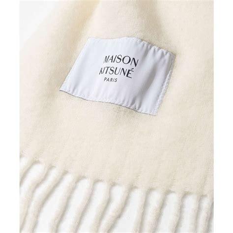 26FW 메종키츠네 베이비 알파카 스카프 LM06206WA0022 0548 MOON BEIGE - MAISON KITSUNE