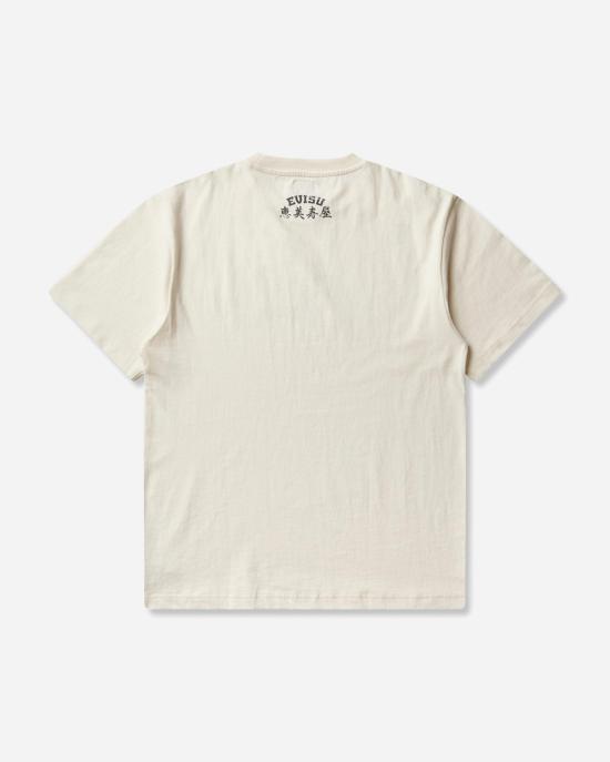 26FW 에비수 반팔 티셔츠 2EAEJM6TS6098 ECUX ECRU - EVISU