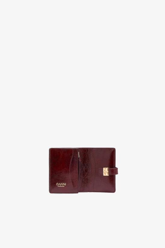 26FW 가니 지갑 B3010369 436 BURGUNDY - GANNI