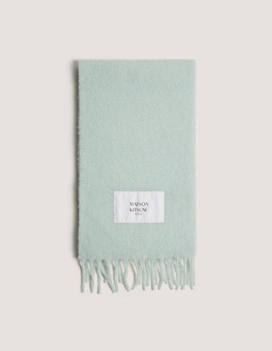 26FW 메종키츠네 베이비 알파카 스카프 LM06206WA0022 0555 AQUA GREEN - MAISON KITSUNE