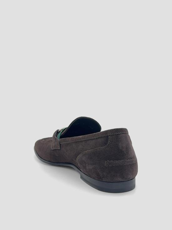 26FW 구찌 코모 홀스빗 스웨이드 로퍼 874936AAG9O 2052 T MORO VRV - GUCCI