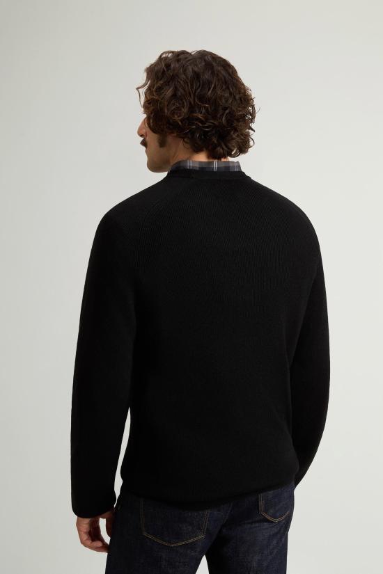 26FW 울리치 스웨터 CFWOKN2071MRUF0428 100 BLACK - WOOLRICH
