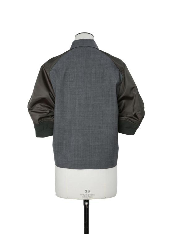 26FW 사카이 셔츠 2608567 342 GRAY KHKI - SACAI