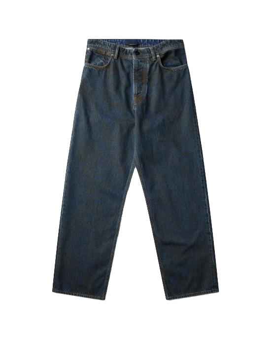 26FW 스톤 아일랜드 인디고 데님 린스드 루즈핏 파이브 포켓 진 L2S14J100006S0J40 VJ229 BLUE BLACK