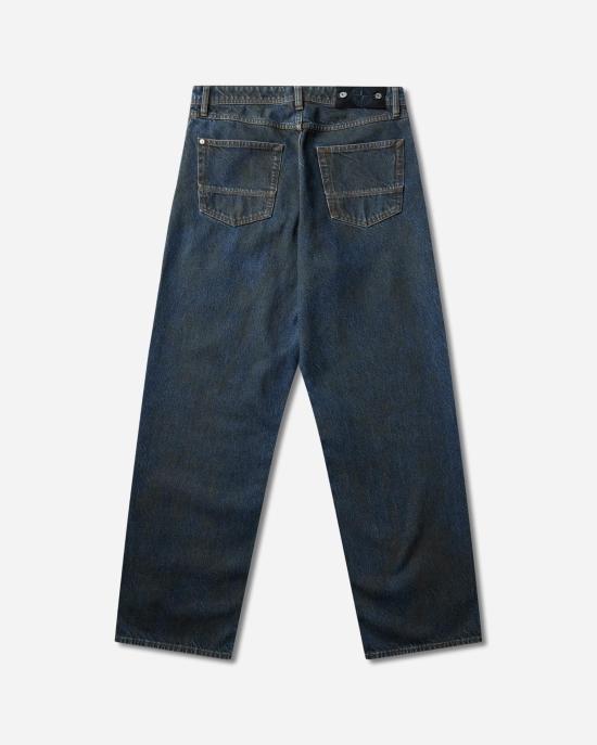 26FW 스톤 아일랜드 인디고 데님 린스드 루즈핏 파이브 포켓 진 L2S14J100006S0J40 VJ229 BLUE BLACK - STONE ISLAND