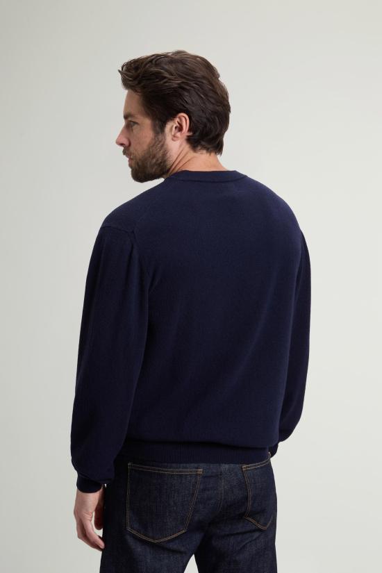 26FW 울리치 스웨터 CFWOKN2063MRUF5094 3989 MELTON BLUE - WOOLRICH