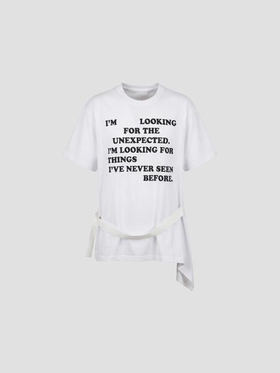 26FW 사카이 반팔 티셔츠 2608753 101 WHITE