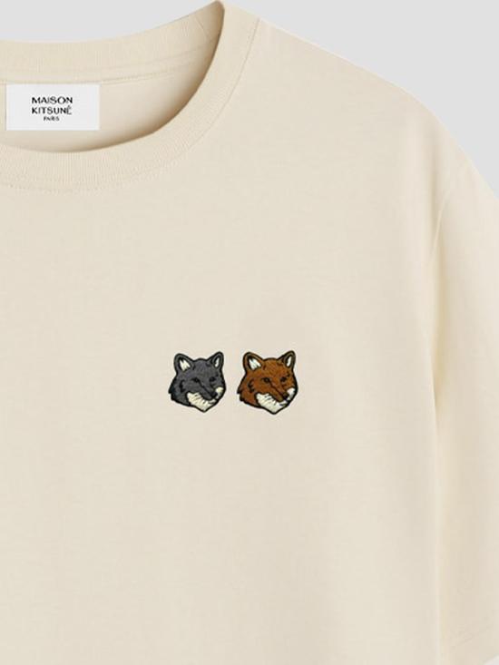 26FW 메종키츠네 반팔 티셔츠 MRMJT32KJ7025 P702 LATTE - MAISON KITSUNE