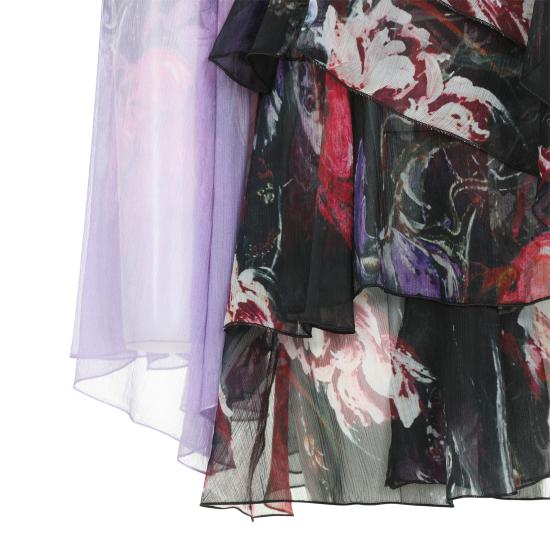 26FW 로베르토 카발리 숏 원피스 XWT101 CKT87 D0253 BLACK PINK LILLA - ROBERTO CAVALLI