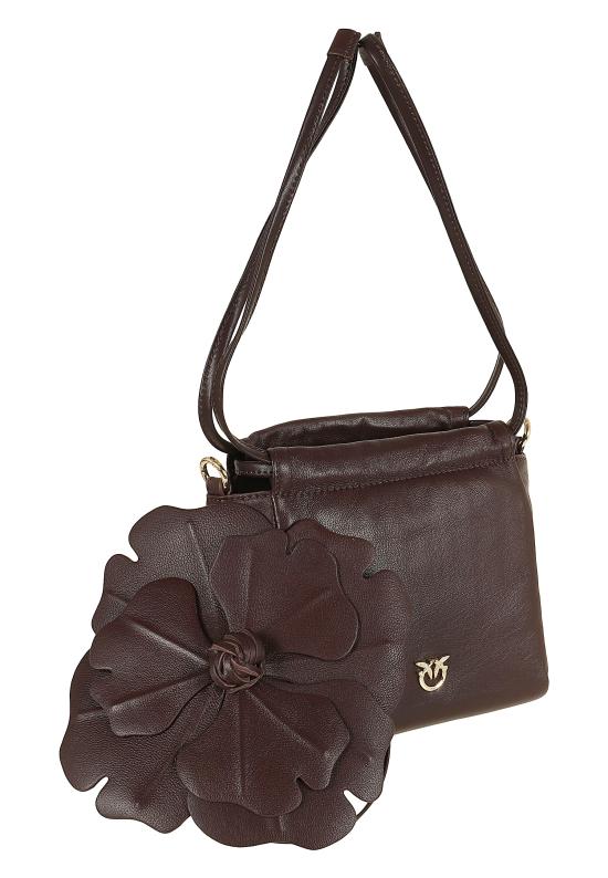 26FW 핑코 클러치/파우치 107678 A0F2 W34Y BURGUNDY GOLD - PINKO