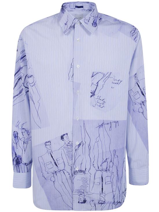 26FW 폴 스미스 긴팔 셔츠 M1R A118 W03213 40 BLUE