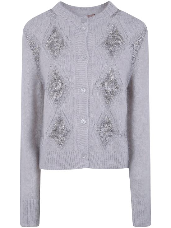 26FW 트윈셋 가디건 262TT3170 12837 MEDIUM GREY MELANGE