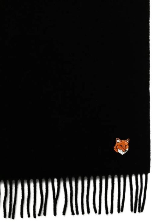 26FW 메종키츠네 폭스 헤드 스카프 PM06201WB0044 P199 BLACK - MAISON KITSUNE