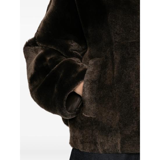 26FW 이브살로몬 자켓 27WYV60865MERL A2338 BROWN - YVES SALOMON
