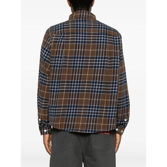 26FW 대거 셔츠 41002 FLANNEL BLBRO BROWN BLUE - DAGGER
