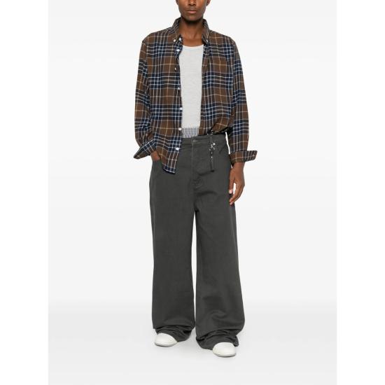 26FW 대거 셔츠 41002 FLANNEL BLBRO BROWN BLUE - DAGGER