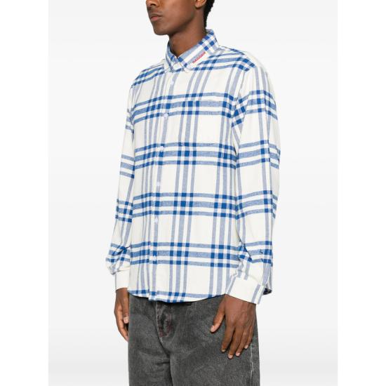 26FW 대거 셔츠 41003 FLANNEL CRBLU WHITE BLUE - DAGGER