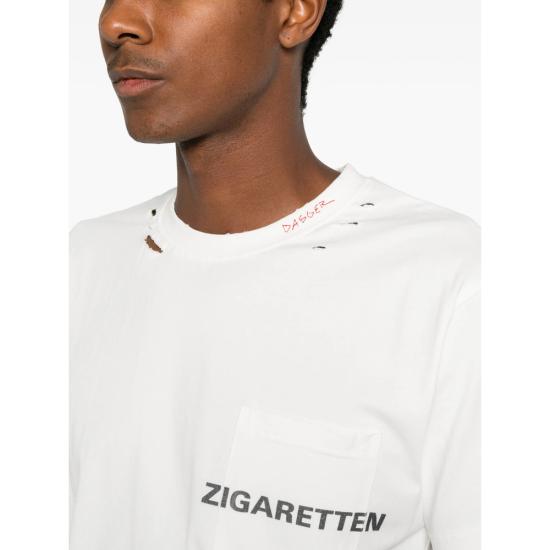 26FW 대거 탑 31018 ZIGARETTEN OFFWH WHITE BLACK - DAGGER