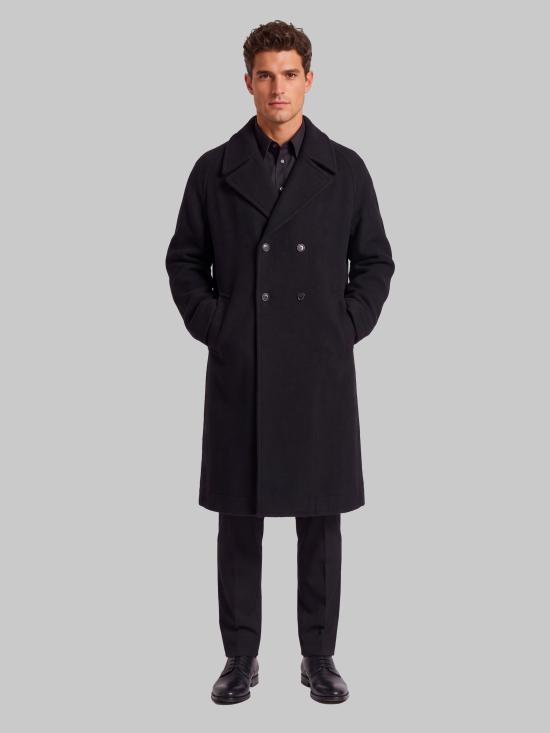 26FW 르메르 더블 브레스티드 펠티드 울 앤 알파카 코트 CO1169 BLACK