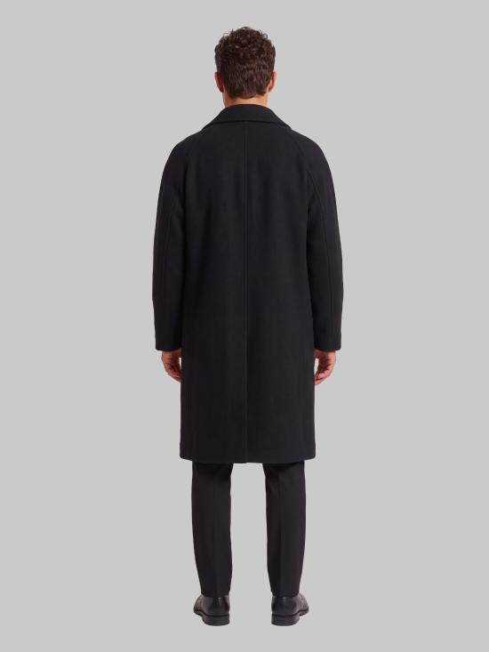 26FW 르메르 더블 브레스티드 펠티드 울 앤 알파카 코트 CO1169 BLACK - LEMAIRE