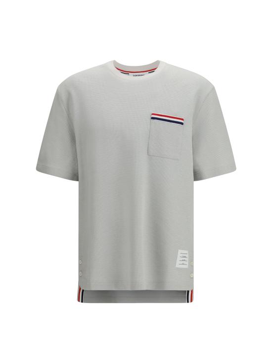 26SS 톰브라운 반팔 티셔츠 MJS298E J0251 050 PALE GREY DOM