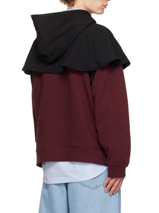 26FW 드리스 반 노튼 후드 티셔츠 2620211544610 BLACK 900 - DRIES VAN NOTEN