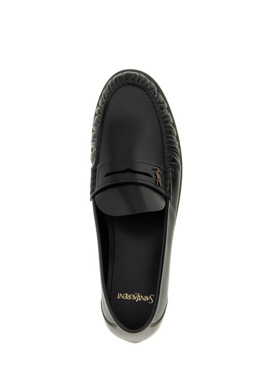 26FW 생로랑 스무스 레더 카산드라 로퍼 820618 AAELH1000 BLACK - SAINT LAURENT
